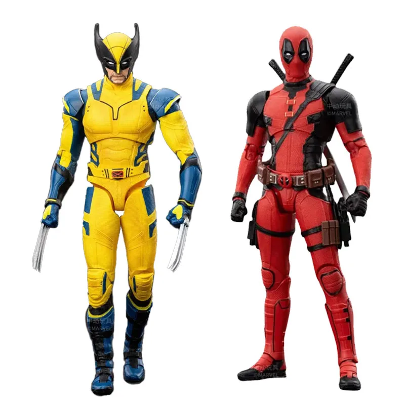 Deadpool & Wolverine Action Figure X-Men Mutants Joint Movable 15.5cm Wade Winston Wilson Collection CT Shf Anime Model Toy