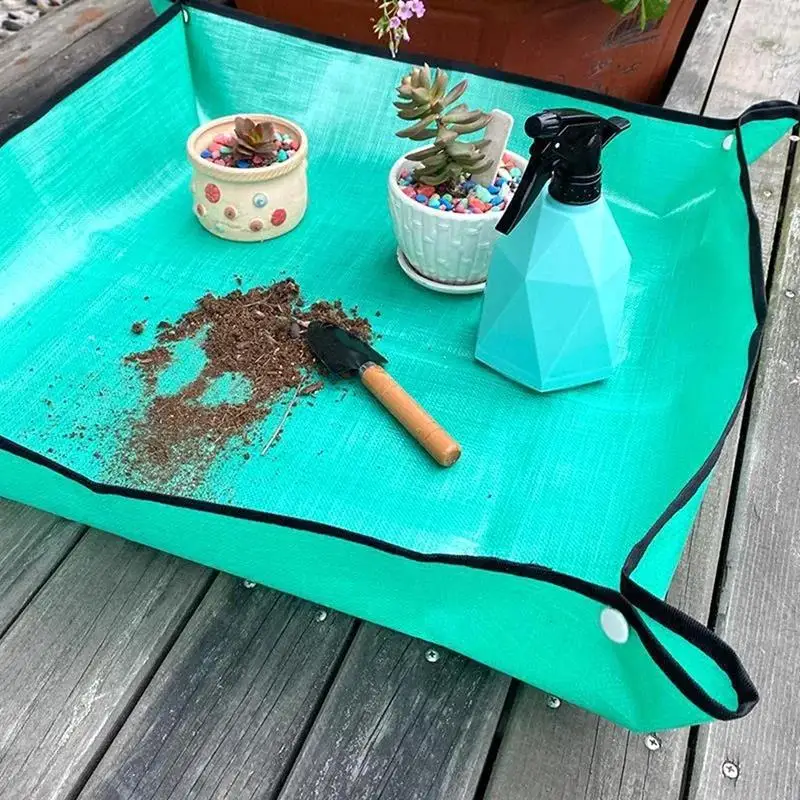 50/66/75/100 سنتيمتر البستنة حصيرة PE زرع النبات مقاوم للماء نبات مربع بوتينغ حصيرة رشاقته طوي إكسسوارات الحديقة