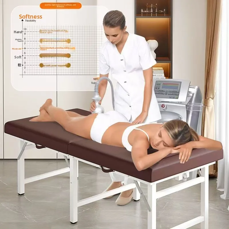 Foldable Portable Massage Tables& Beds for Beauty Salon, Chinese Physiotherapy, Acupuncture, Moxibustion & Tattoo Workstation