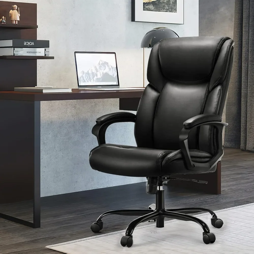 Office Chair, Executive High Back Home Chairs, Height Adjustable, Computer Lumbar Support,Bonded Leather, Ergonomic Office Chair