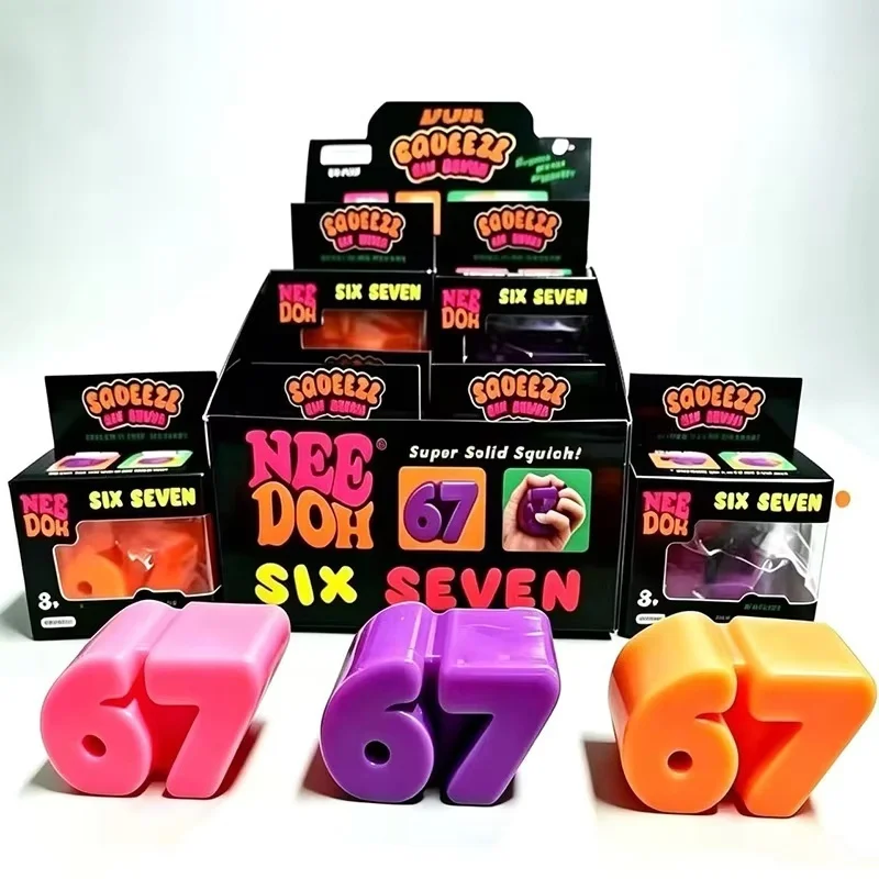 Hot Nee Doh 67 Squeeze Toy Soft Stress Relief Squeeze Sensory Toys Office Relaxation Toy Commemorate Gifts Birthday Party Favors view 2