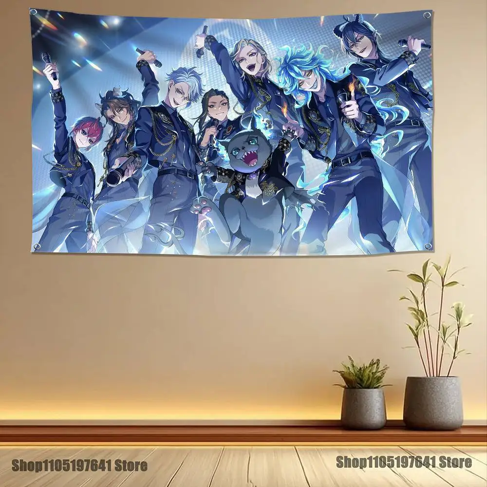 Anime T-Twisted W-Wonderland Flag Tapestry Banner For Bedroom Outdoor Living Room Restaurant Bar Wall Decor Party