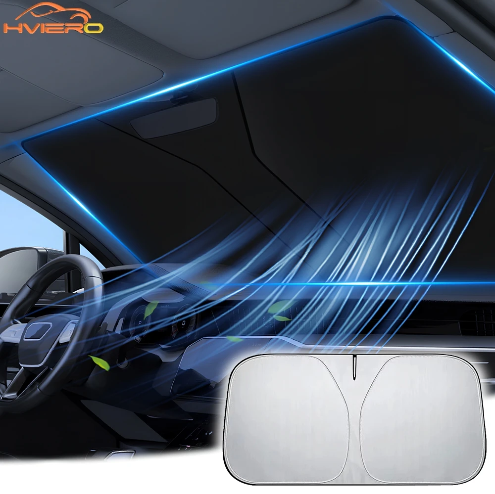 

Car Windshield Sun Shade Cover Foldable Front Window Solar Visor Blocks UV Refletive Auto Parasol Sunshade Protector cover Parts