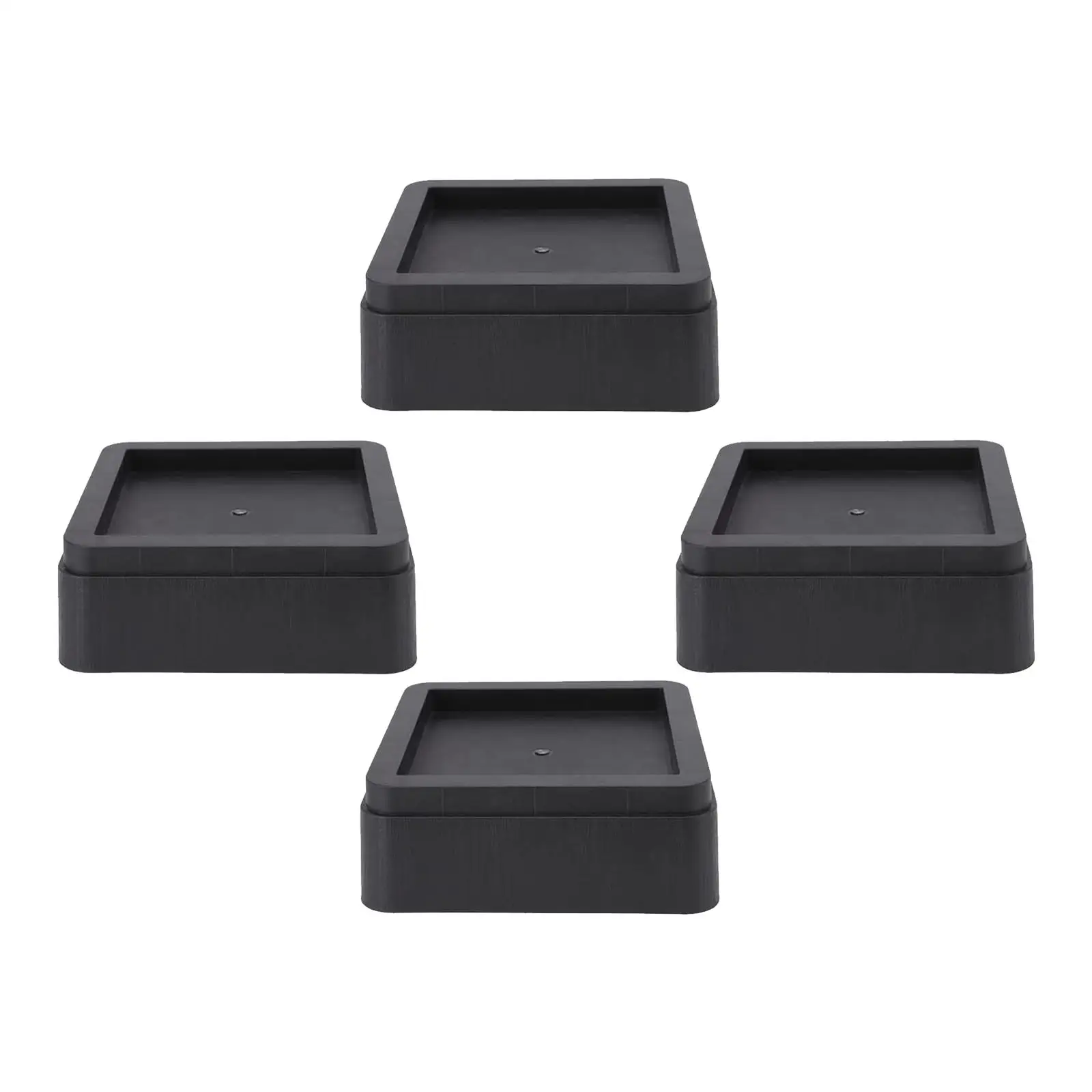 

4Pcs Furniture Bed Risers Supports up to 11000 lbs Stackable Furniture Leg Risers Furniture Pads for Fridge Sofa Bed Couch