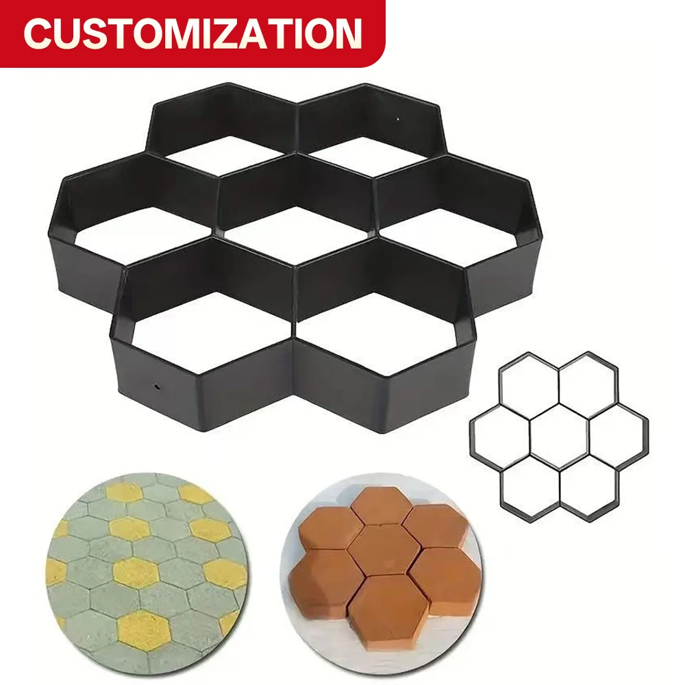 oem Home Garden Floor Road DIY Cement floor mold Floor tile courtyard garden embossed printing garden landscape parking lot pavi