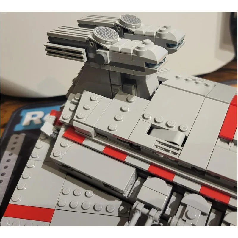 MOC-216116 New Classic Outer Space Starship Building Block Model, 1475 Parts, Boys' Children Birthday Building Toy Gift