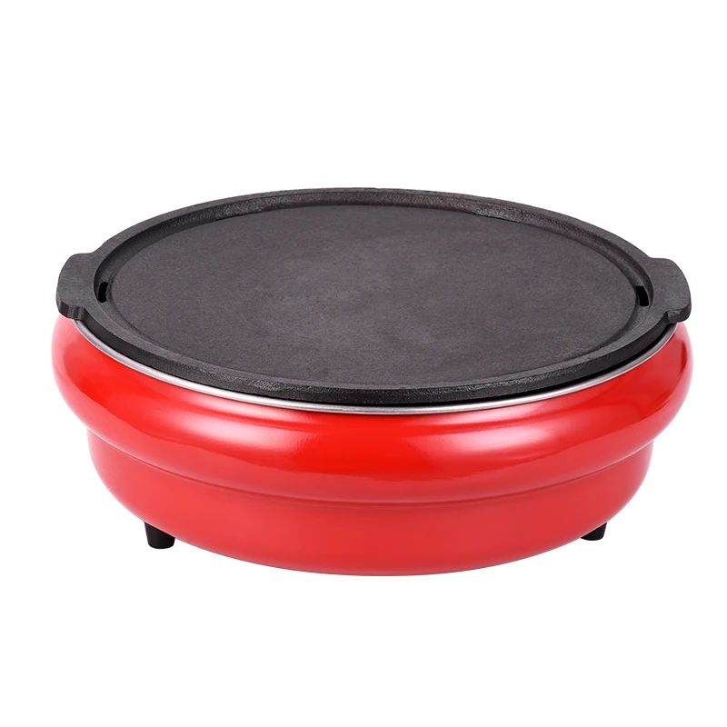 Korean indoor electric grill electric ceramic heating bbq grill tabletop round grills