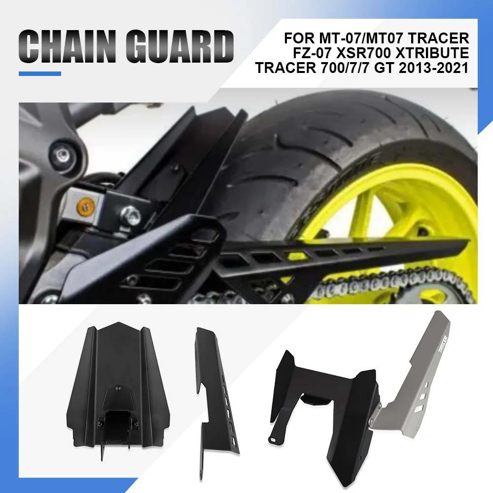 

For YAMAHA MT-07/MT07 Tracer FZ-07 XSR700 XTribute TRACER 700/7/7 GT 2013-2021 Motorcycle Chain Belt Guard Cover Protector Guard