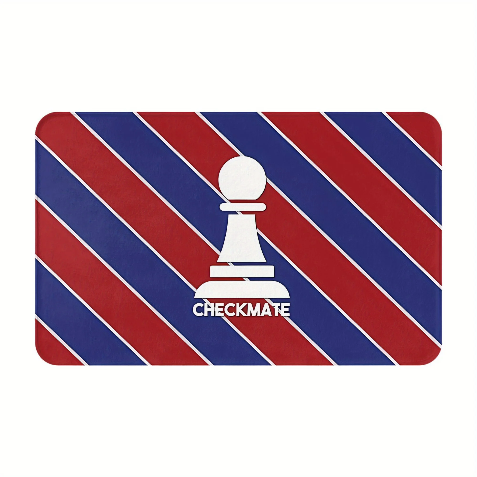 Stylish Chess Checkmate Doormat Entrance Mat for Home Game Theme Floor Rug 40x60cm Decorative Welcome Mat