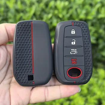 Silikonový kryt na klíče od auta pro Toyota Land Cruiser 200 300 Prado Crown TLK 200 Yaris Cross Hilux Innova Fortuner Camry 55 Key 10 nejlepší prodej Kryt klíče Toyota Fortuner - №3