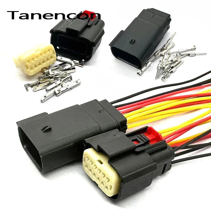 

1 Set 12 Pin 33472-1201 Car Headlight Female Connector 1.5mm Waterproof Male Plug for Ford Mondeo Chevrolet Buick 33482-1201