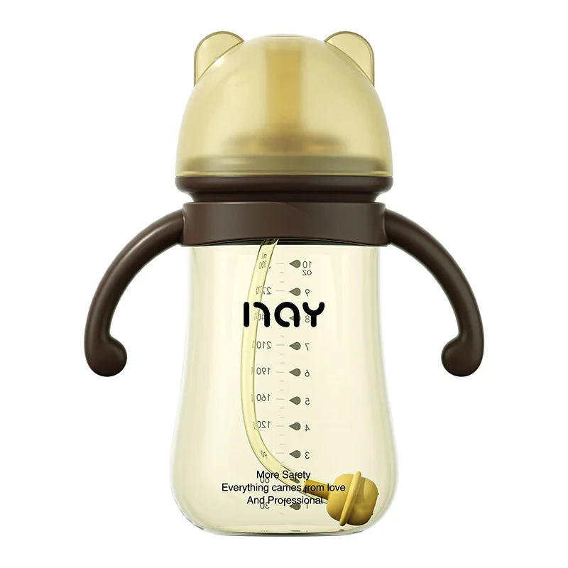 300ml Anti-Colic Baby Bottle Teeth Guard Feeding Bottle Bacteriostat Antifall Nursing Bottle for Baby Different Stage