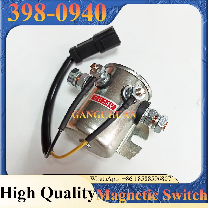 High Quality 24V GP Magnetic Switch 398-0940 3980940 Replacement Spare Parts for Excavator E336D2 E323D E330D