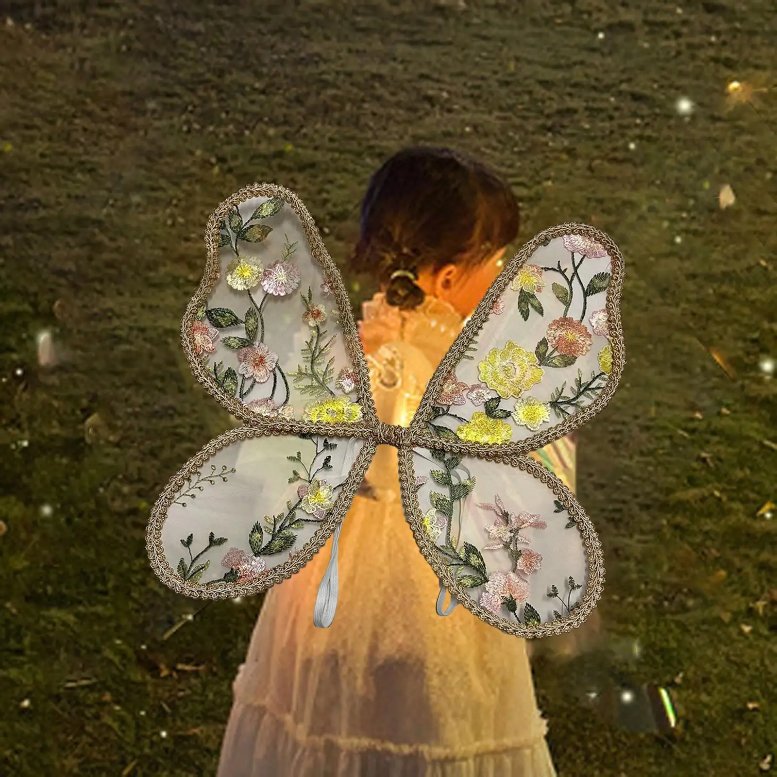 Angel Wing Costume for Girl Lightweight Wearable Dress up for Party Supplies