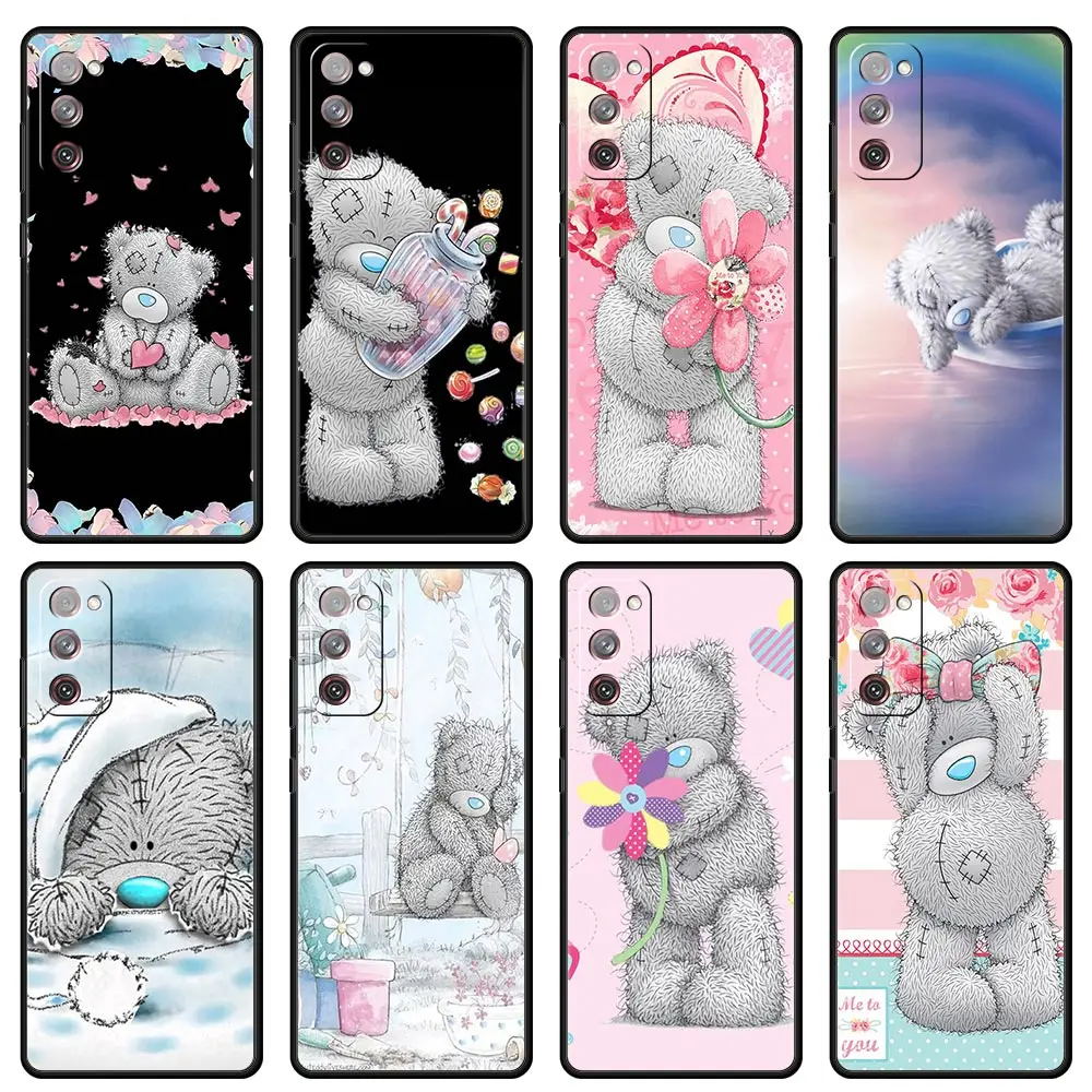 Tatty Teddy Bear Me To You Case for Samsung Galaxy S24 S23 S20 FE S21 S22 Ultra S10 Plus S10e Silicone Black Soft Phone Cover