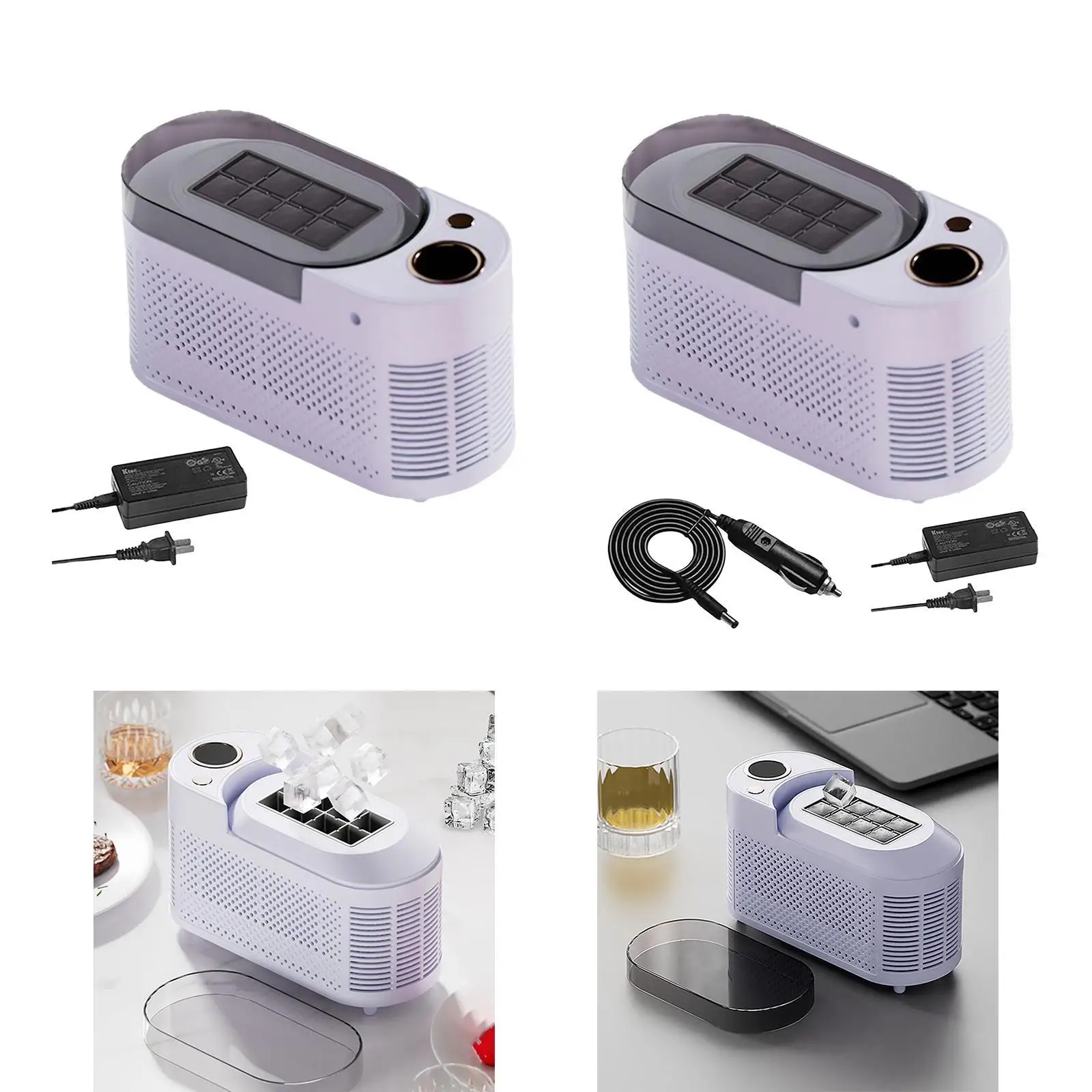 

Countertop Ice Maker Machine Easy to Carry DIY Drinks Compact Convenient Mini Portable for Travel Home Camping Kitchen Household