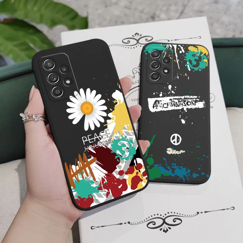 Trendy Graffiti Case For Samsung A73 A53 A33 A23 A13 A03 A03S A72 A52 A52S A32 A02S A02 A12 A71 A51 A31 A22 A21S 4G 5G Cover