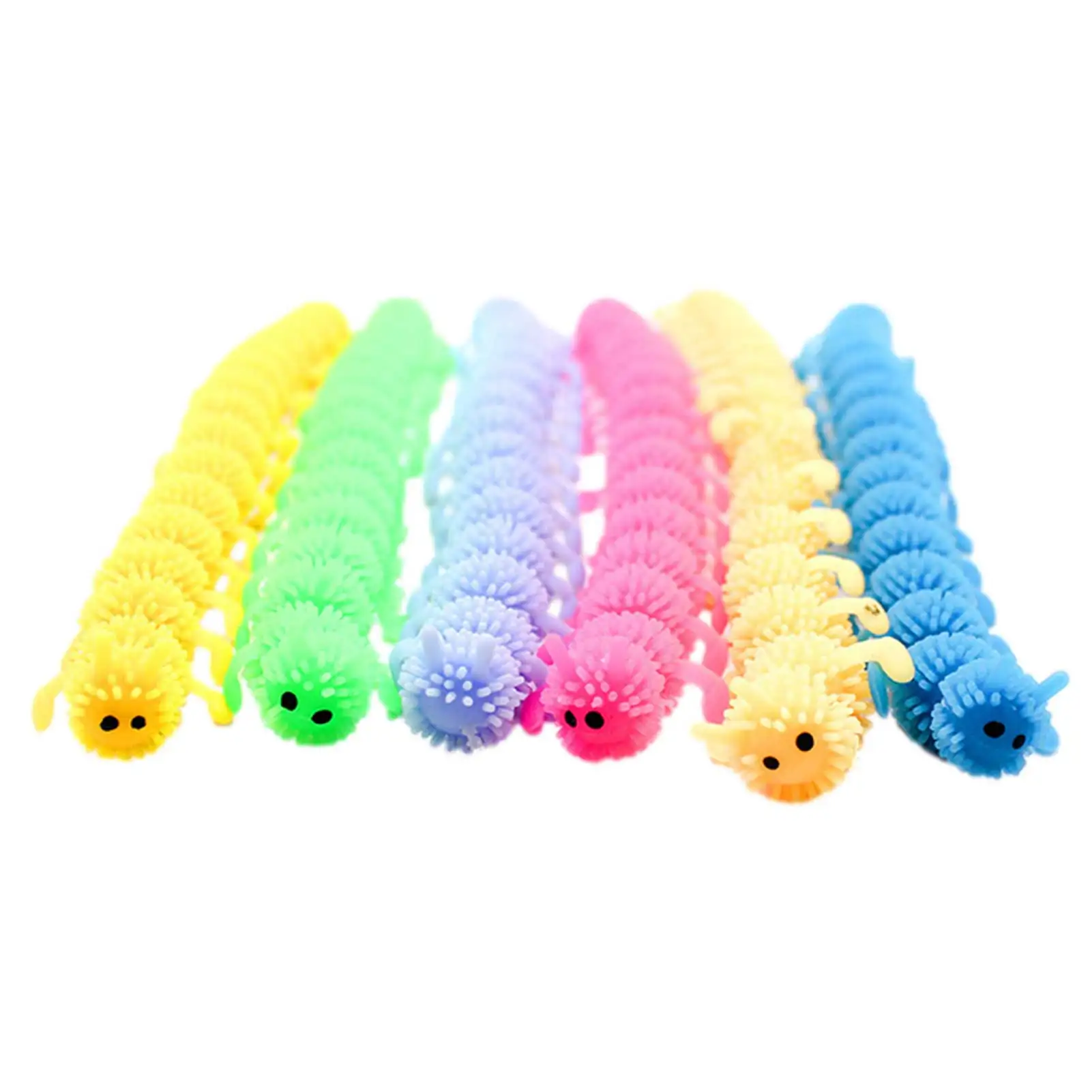 

Caterpillar Squeeze Toy Colorful Stretchy Strings Squeeze Toys Classic Noodles Sensory Toy Non-Sticky And Durable Animal Party