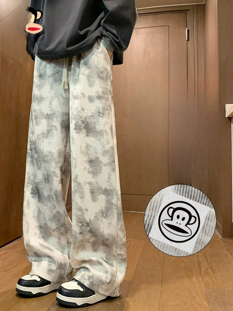 

Мужские повседневные брюки Paul Frank American Style, свободного кроя, прямые, спортивные, весна-осень, из полиэстера, не мнущиеся