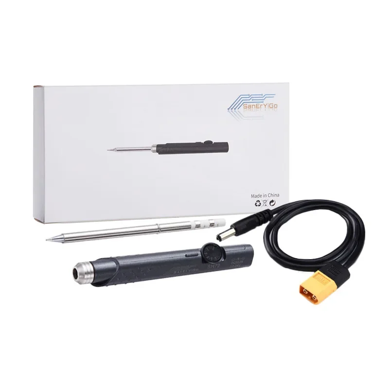 SH72 Field Portable Electric Soldering Iron DC 12-24V Constant Temperature 220-400 C With DC5525 Conversion Cable