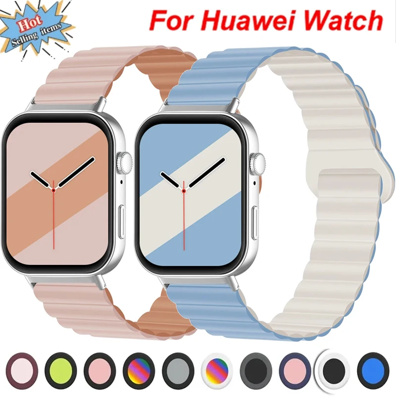 Magnetic Loop for Huawei Watch Fit 3 Strap Silicone Bracelet Wristband Redplacement correa Watchband for Huawei Fit3 Accessories