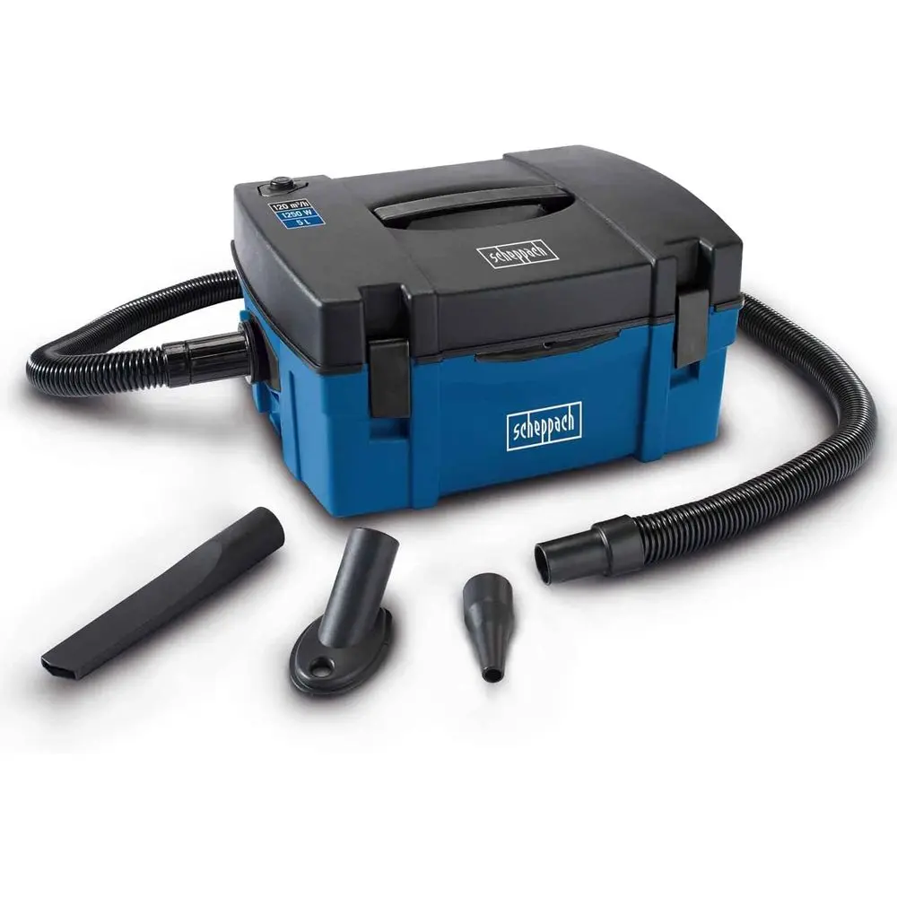 

3-in-1 Wet Dry Vacuum Cleaner | 1250W | 120 m³/h Airflow | 5L Capacity | 350x250mm Filter | 2m Hose | Blower Function