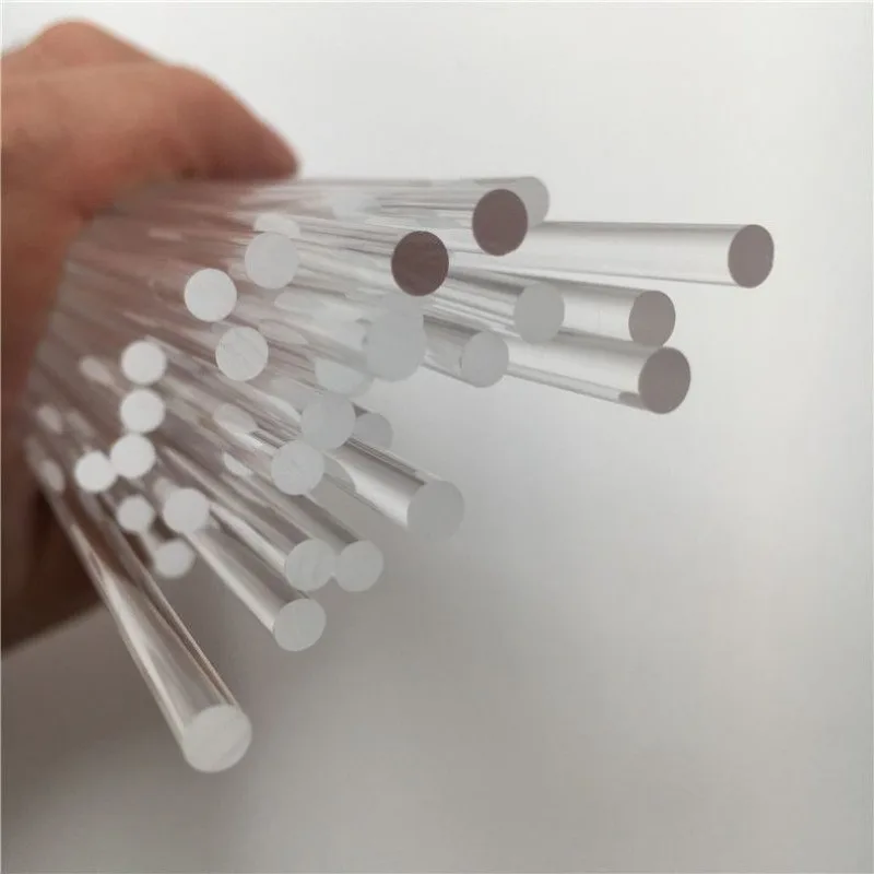 

2/3/4mm Transparent Acrylic Rod Plexiglass Support for Clay Doll Model DIY Craft 200mm Length