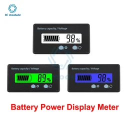 6-73V lead-acid lithium battery universal power display meter GY-6S Battery Level Indicator lead-acid battery Capacity Tester