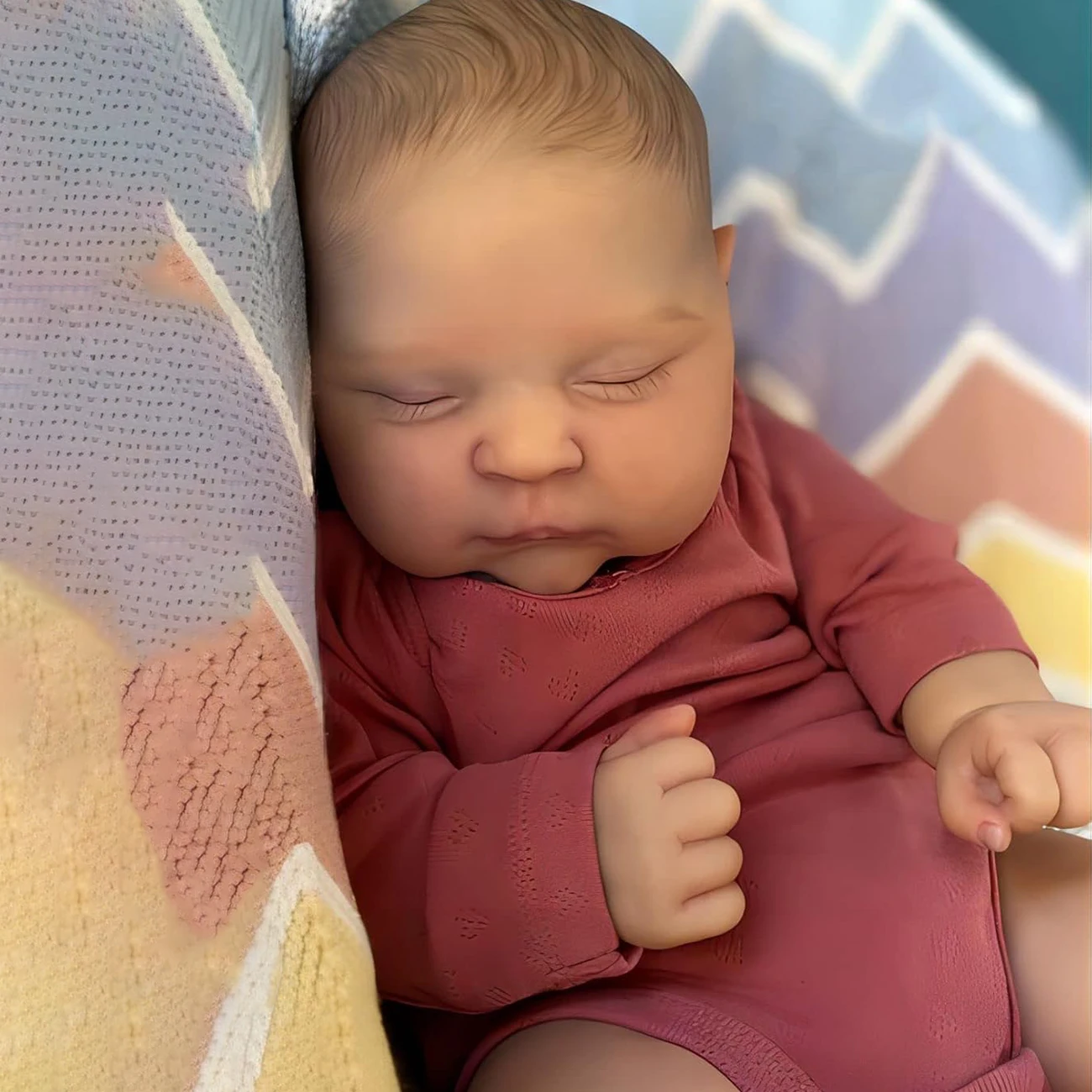 Reborn Baby Dolls 18 inch Sleeping Realistic Newborn Baby Dolls Lifelike vinyl Babies Soft Body Handmade Collectible Doll Toddler Girl Toy Age 3+ Old view 2