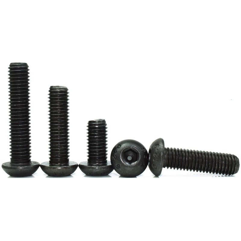 M3 Hex Socket Button Head Screws, 12.9 High Strength Alloy Steel, Model Car Accessories & Industrial Fasteners, ISO7380 Standard