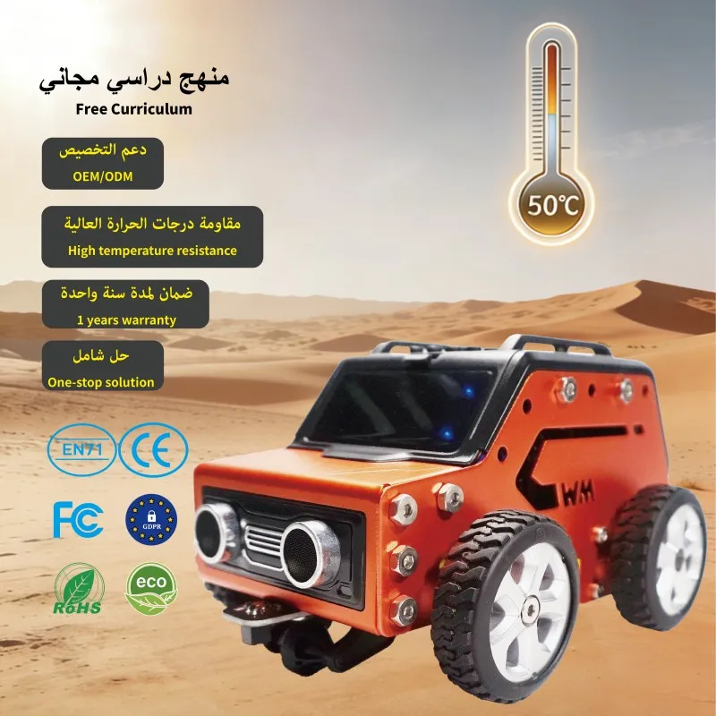 Middle East Children Gift Stem Rc Car Projects Children Steam Programming Education Robot Kit For Kids