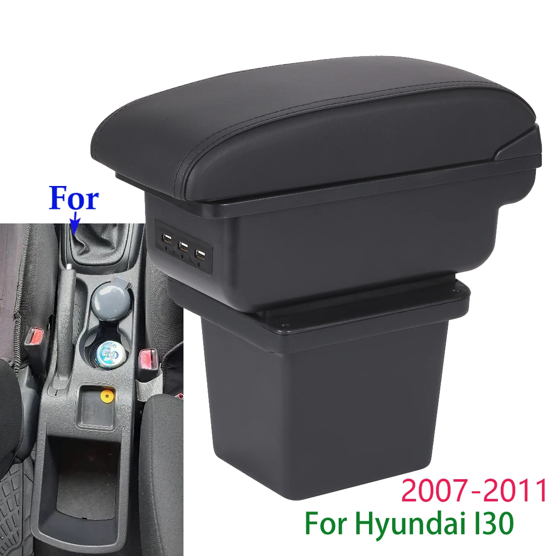 

For Hyundai I30 Armrest Box for Hyundai Elantra Touring I30 FD I30cw Car Armrest 2007-2011 Storage Box Dedicated Car Accessories