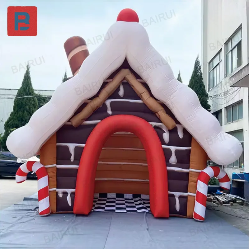 

Inflatable Christmas house, Christmas festival air mold, with blower, outdoor activity decoration props