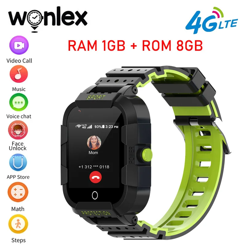 Wonlex GPS Smart Watch Kids Video Call SOS WiFi Location KT12s Kids Watch Anti Lost Camera Tracker Monitor Children Smartwatch