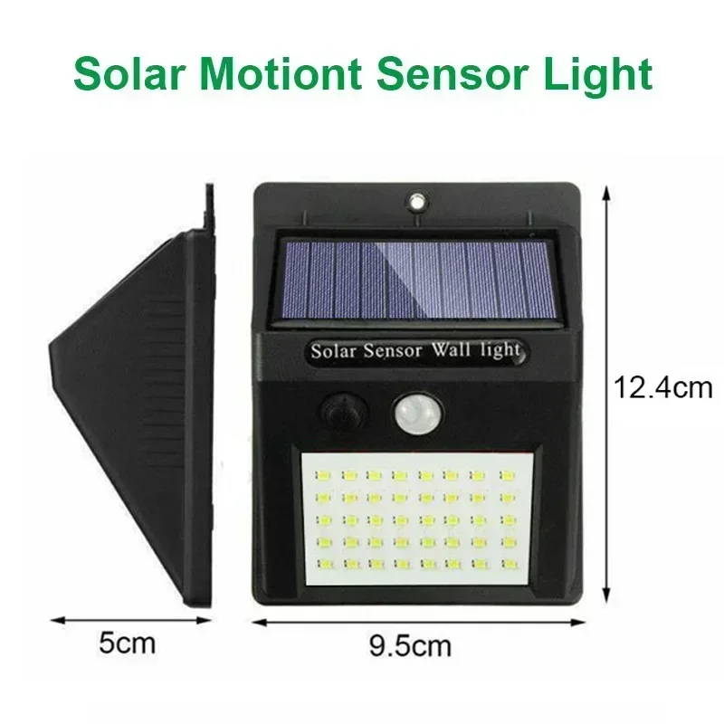 LED Solar Motion Sensor Wall Light 1/2/4PCS ไฟพลังงานแสงอาทิตย์กลางแจ้งสําหรับลานรั้วสวนโรงรถโคมไฟถนนกันน้ํา