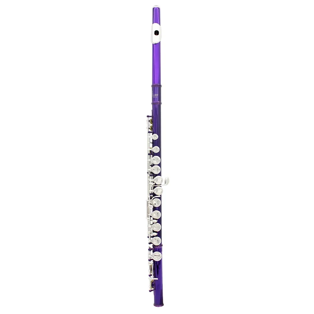 SLADE 16 Holes C Tone Flute With E Key Purple Professional Woodwind Instrument Closed Key Cupronickel Tube Flute Beginner Kit