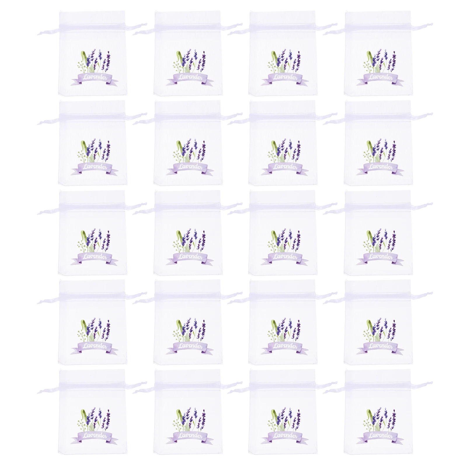 

20 Pcs Empty Sachet Bag Mesh Gift Fragrance Drawstring Lavender Bags Drawer Scented Sachets Gauze