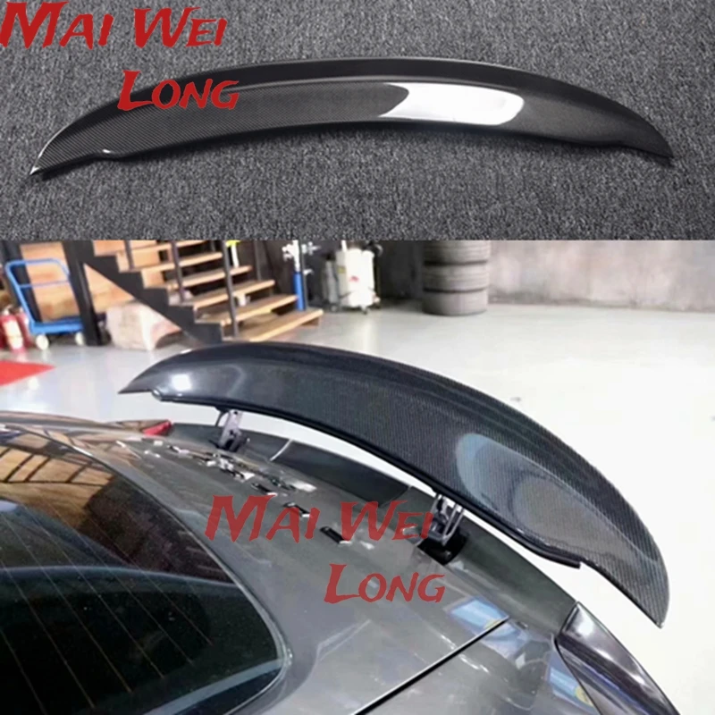 Carbon fiber rear wing trunk lip spoiler for Porsche Cayman Boxster 981 2013 -  2016 Year