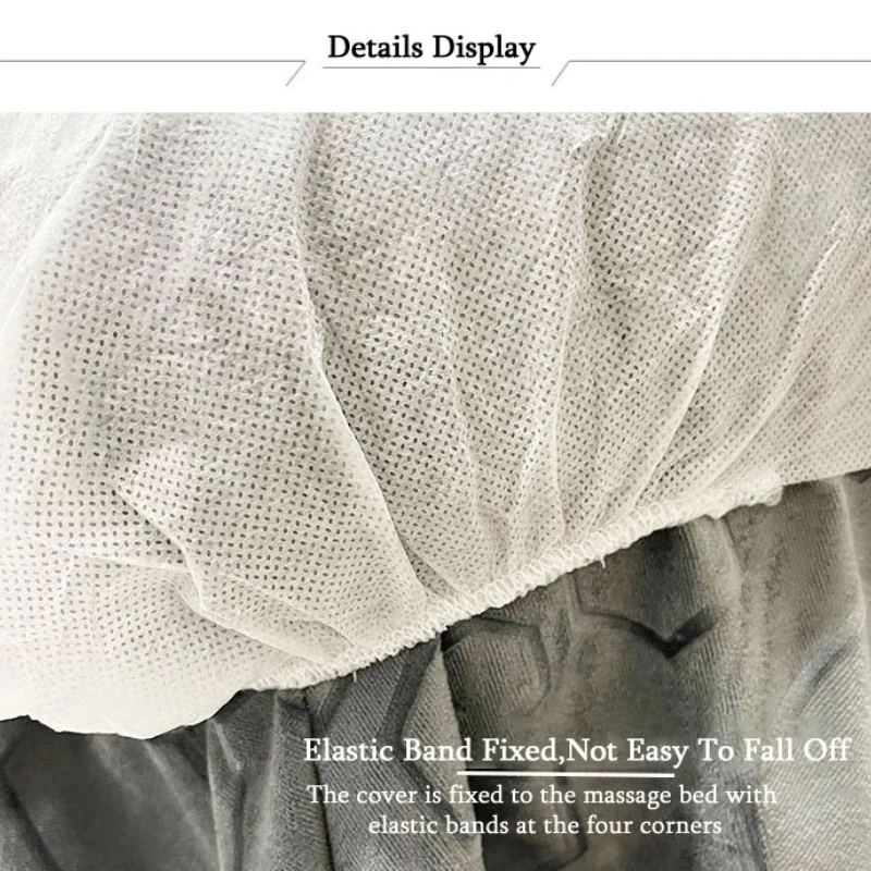20 قطعة من أغطية سرير السبا للاستعمال مرة واحدة - ملاءات تدليك صالون ثقيلة الاستخدام مع فتحة مركزية، مادة مسامية، هيكل متين #6