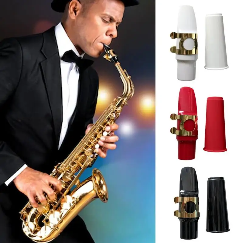 Embouchure de saxophone alto avec capuchon LigMoband, calculateur de vent, 1 roseau, développeur de son, tout réglage musical