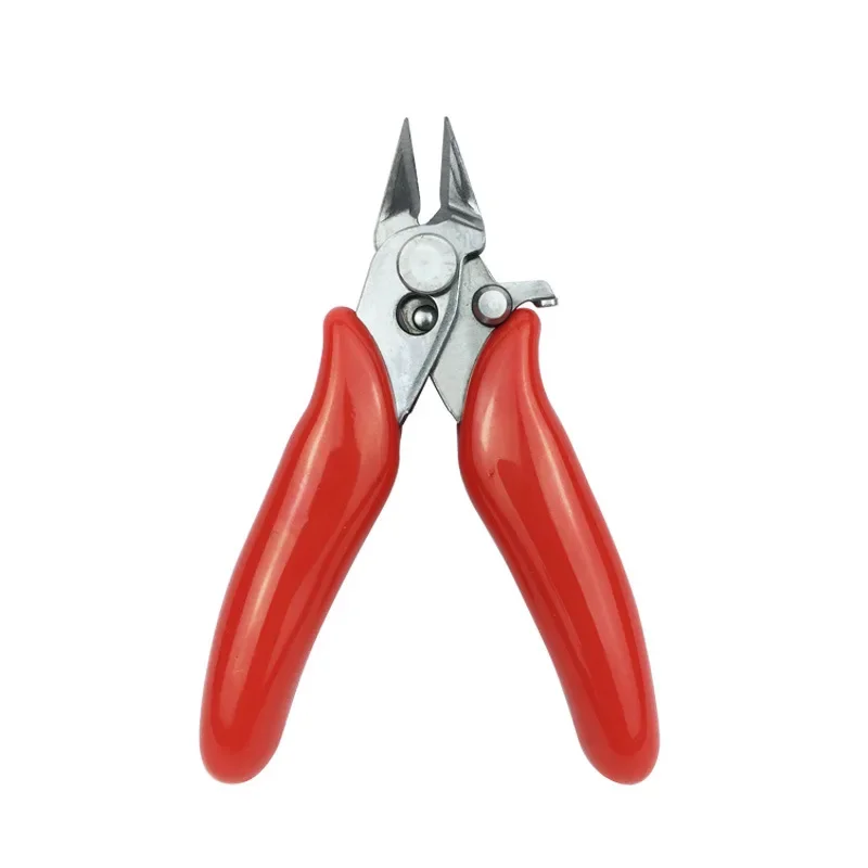 3.5 Inch Diagonal Pliers Small Soft Cutting Electronic Pliers Mini Wire Cutters Wire Insulated Rubber Handle Model Hand Tools