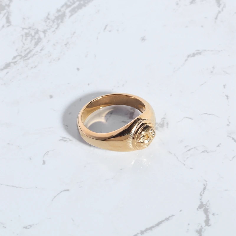 

LESIEM Лидер продаж с PVD-покрытием, размер 6, 7, 8, женское кольцо с дизайном лица богини, опал, ювелирные изделия высокого качества