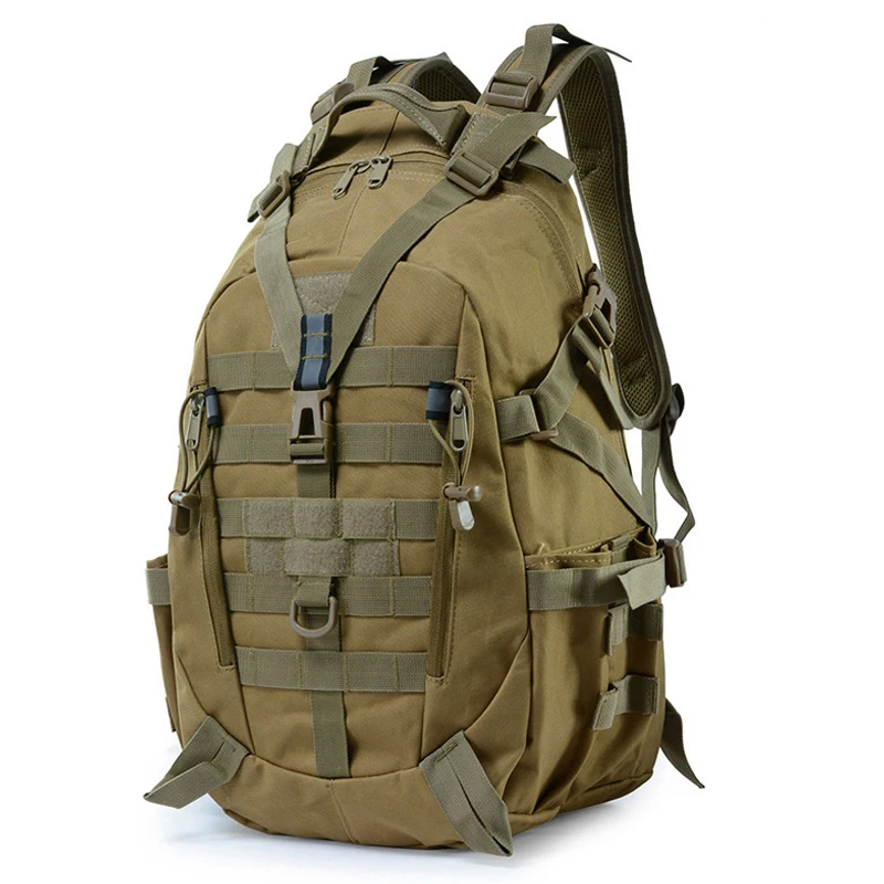 40L Tactical Backpack for Men Camping Hiking Backpacks Reflective 3D Outdoor Travel Bags Molle 3P Climbing Rucksack Shoulder Bag