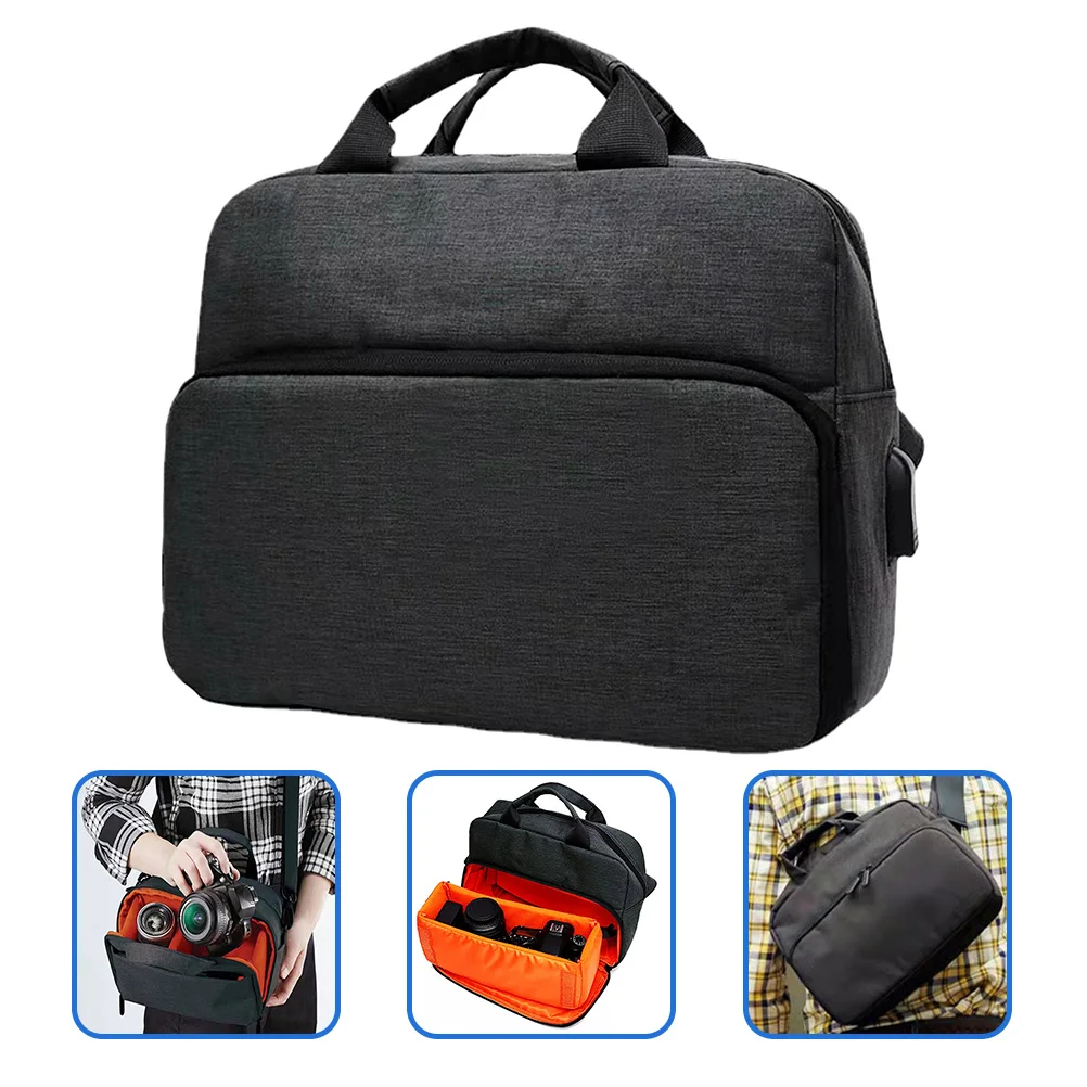 Portable Crossbody Camera Bag Oxford Cloth Thick Lining Travel Outdoor Dslr Shoulder Case Camera Bag,camera Case