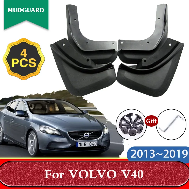 

4X Mud Flaps For VOLVO V40 2013 2014 2015 2016 2017 2018 2019 Mudflaps Splash Guards Front Rear Fender Mudguards Car Accessories