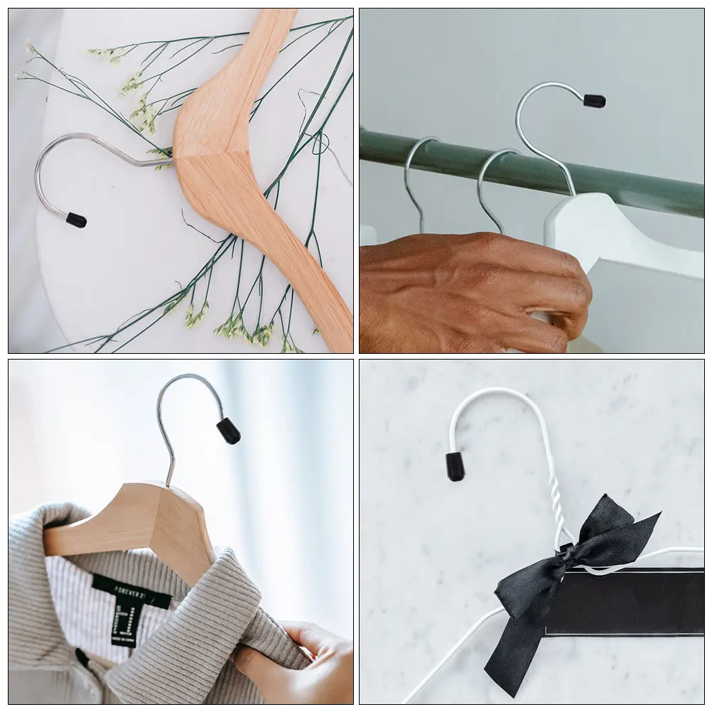 

50Pcs Rubber End Caps PVC Tip Covers for Wire Hangers Metal Tubing Screw Protectors Hanging Hook Rack Screw Safety Caps