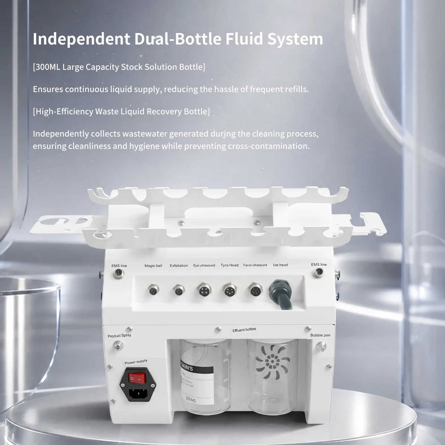Professional 11 In 1 Aqua Facial Machine with Skin Scalp Analyzer Hydro Dermabrasion Deep Pore Cleansing Salon Beauty Device