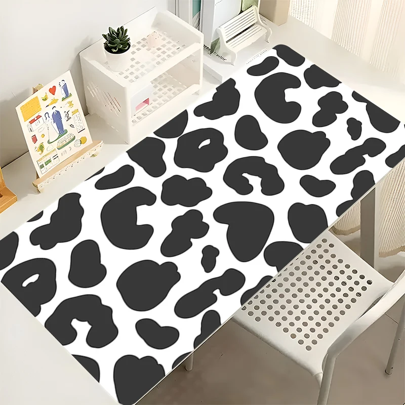 Mousepad Computer New Mouse Pads Keyboard Pad Leopard Print Pattern Mouse Mat Gamer Soft Office PC Carpet Table Mat Desktop Mat