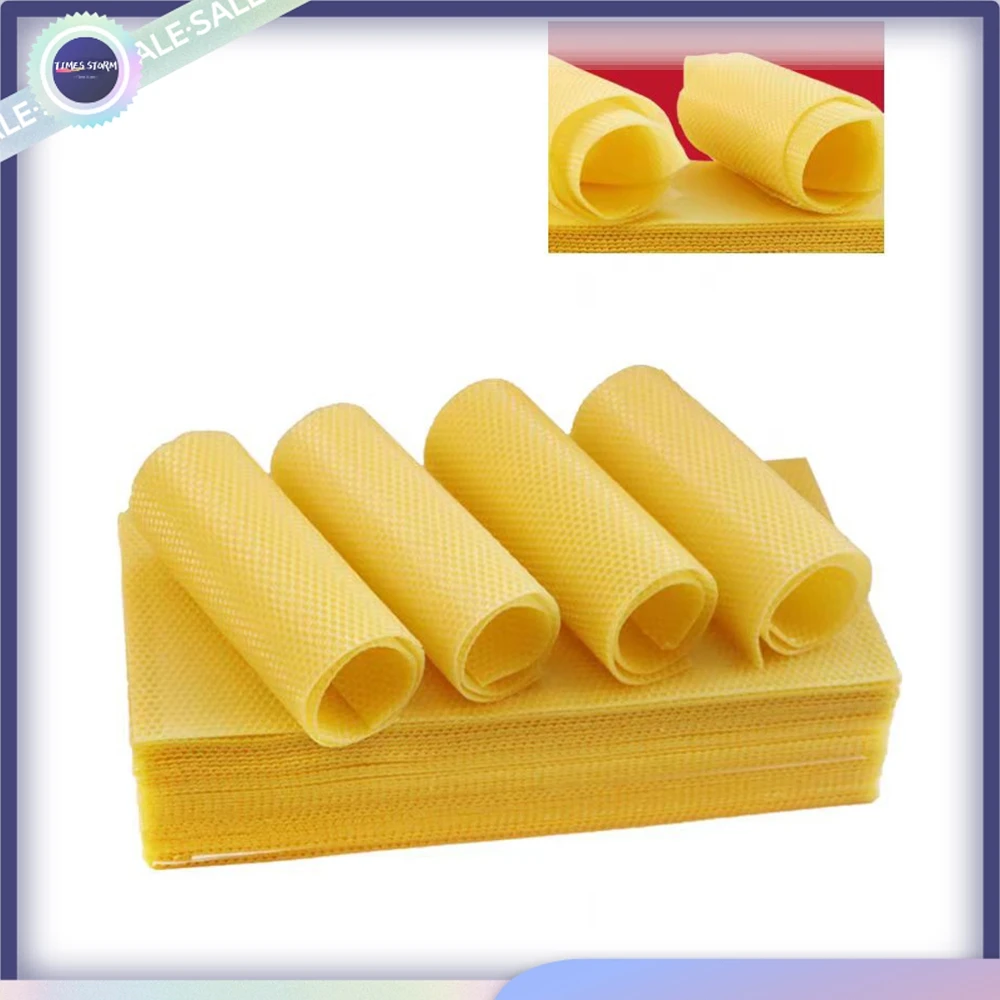 30 Pc Bee Nest Foundation Beekeeping Supplies 41.5x19.5x0.3cm Golden Bee Bee Nest Material 90% Wax Beeswax Sheet