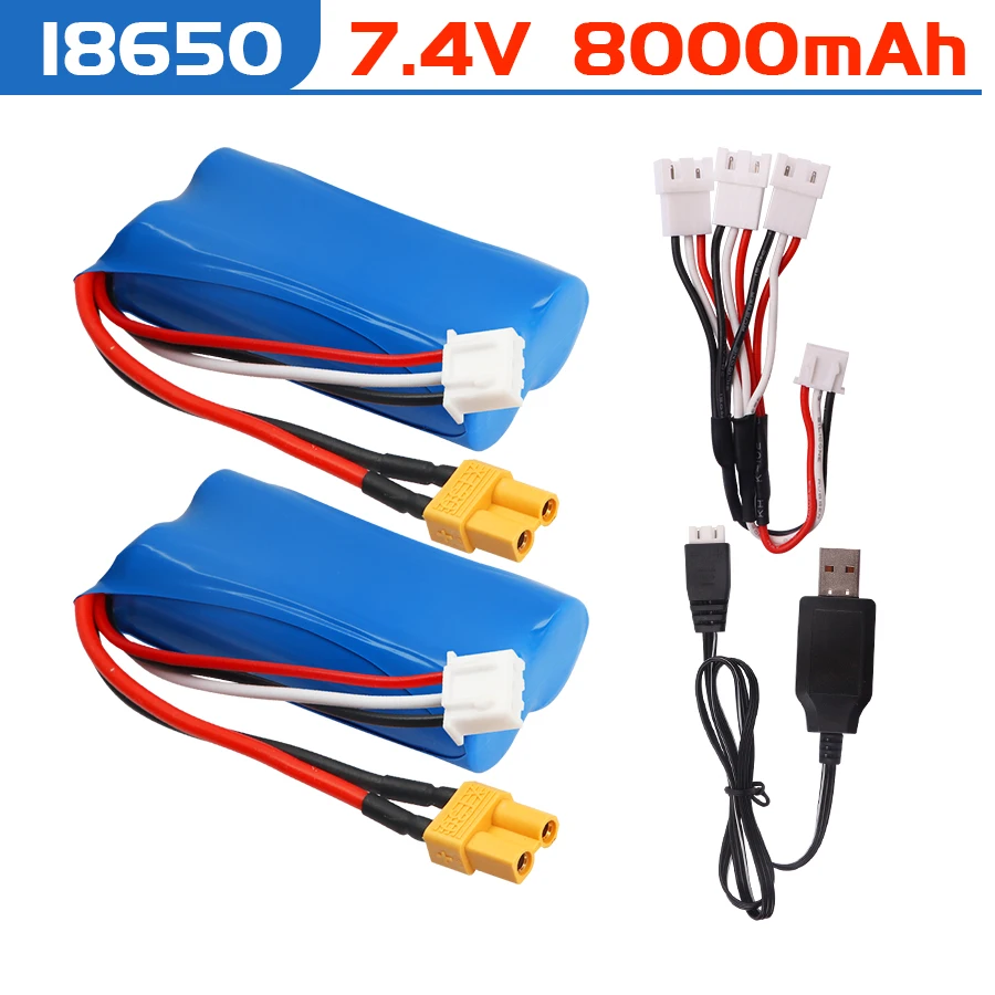 

Аккумулятор LiPo 7.4V 8000mAh с разъемом XT30 для радиоуправляемых моделей HUINA 580, 1580, 1583. Аксессуар: аккумулятор 7.4V для Huina 550, 583, 582 (модель 1580-005).
